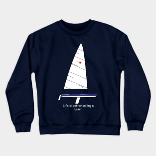 Laser Sailboat Crewneck Sweatshirt